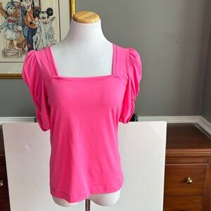Lily Pulitzer Jessie Short Puff-sleeve top
